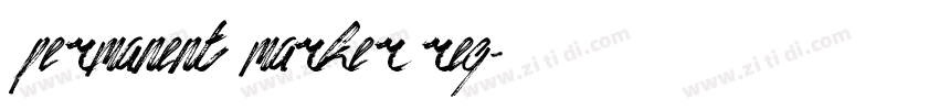 permanent marker reg字体转换